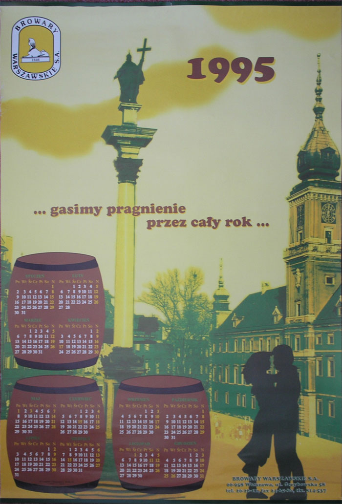 kalendarz ścienny
rok 1995
