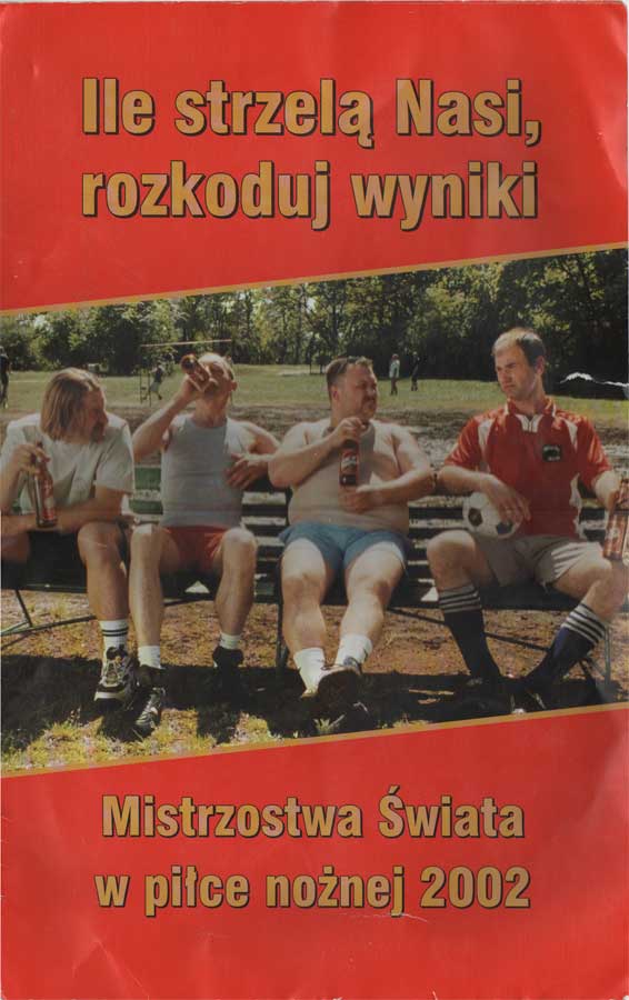broszura do typowania wyników Mistrzostw Świata w Piłce Nożnej 2002