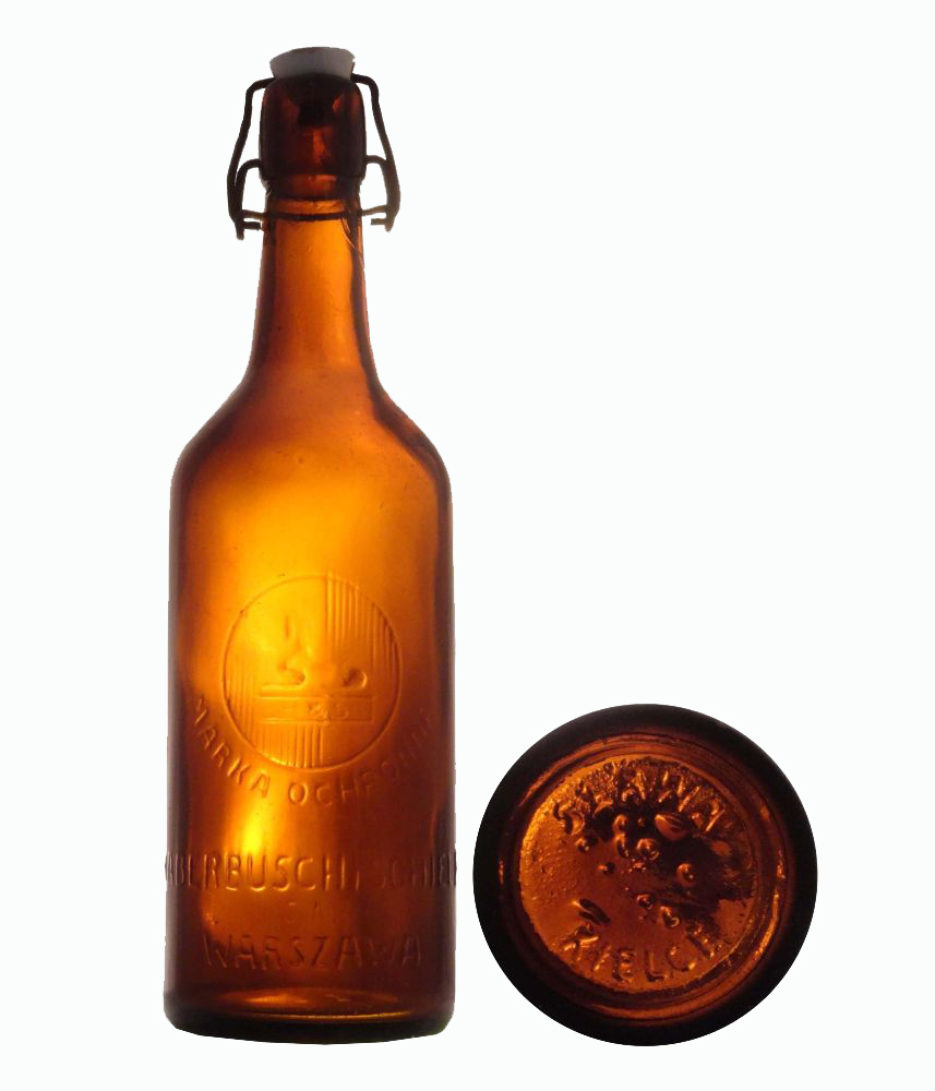 sfinks,
MARKA OCHRONNA,
HABERBUSCH i SCHIELE,
WARSZAWA,
pojemnośc około 0,6 l. tzw. kwasówka,
huta SŁAWA KIELCE,