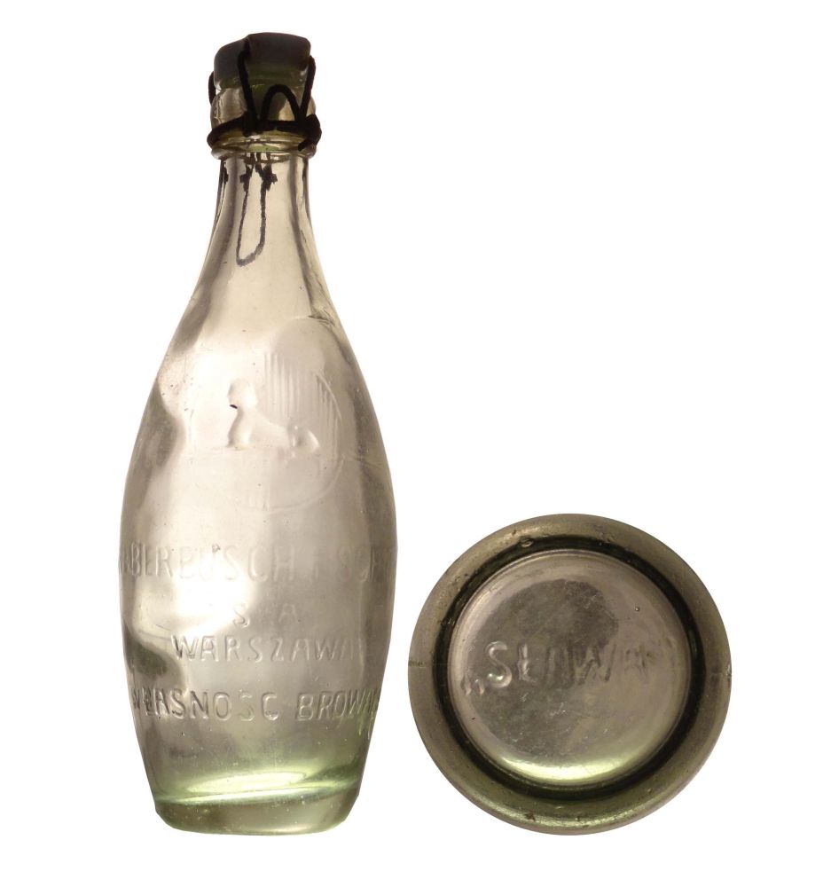 sfinks,
HABERBUSCH i SCHIELE,
S.A., WARSZAWA,
WŁASNOŚĆ BROWARU,
huta "SŁAWA"