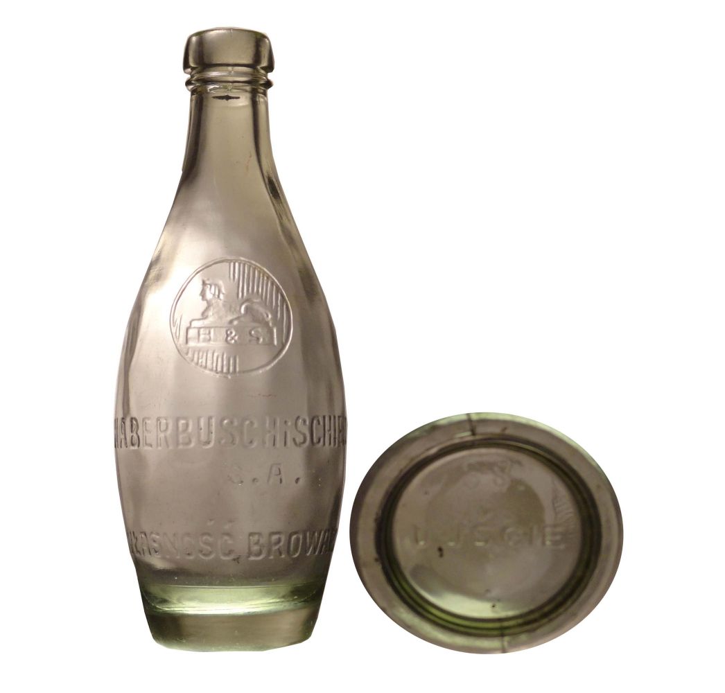 sfinks,
HABERBUSCH i SCHIELE,
S.A.,
WŁASNOŚĆ BROWARU,
huta 38. UJŚCIE,