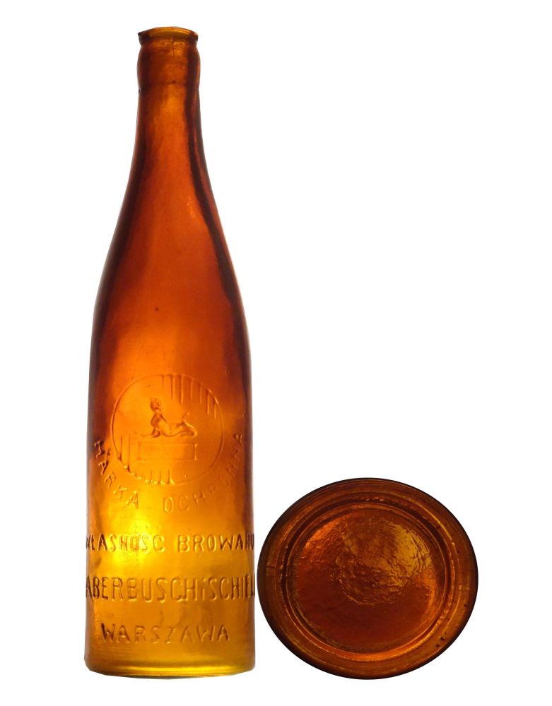 sfinks, MARKA OCHRONNA,
WŁASNOŚC BROWARU,
HABERBUSCH i SCHIELE,
WARSZAWA,
0,5 L.,
brak huty,