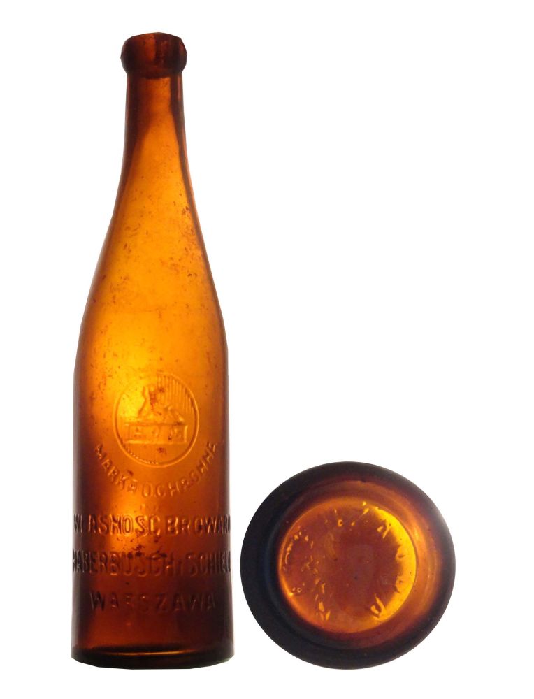 sfinks, MARKA OCHRONNA,
WŁASNOŚC BROWARU,
HABERBUSCH i SCHIELE,
WARSZAWA,
0,5 L.,
huta NADBUŻANKA,