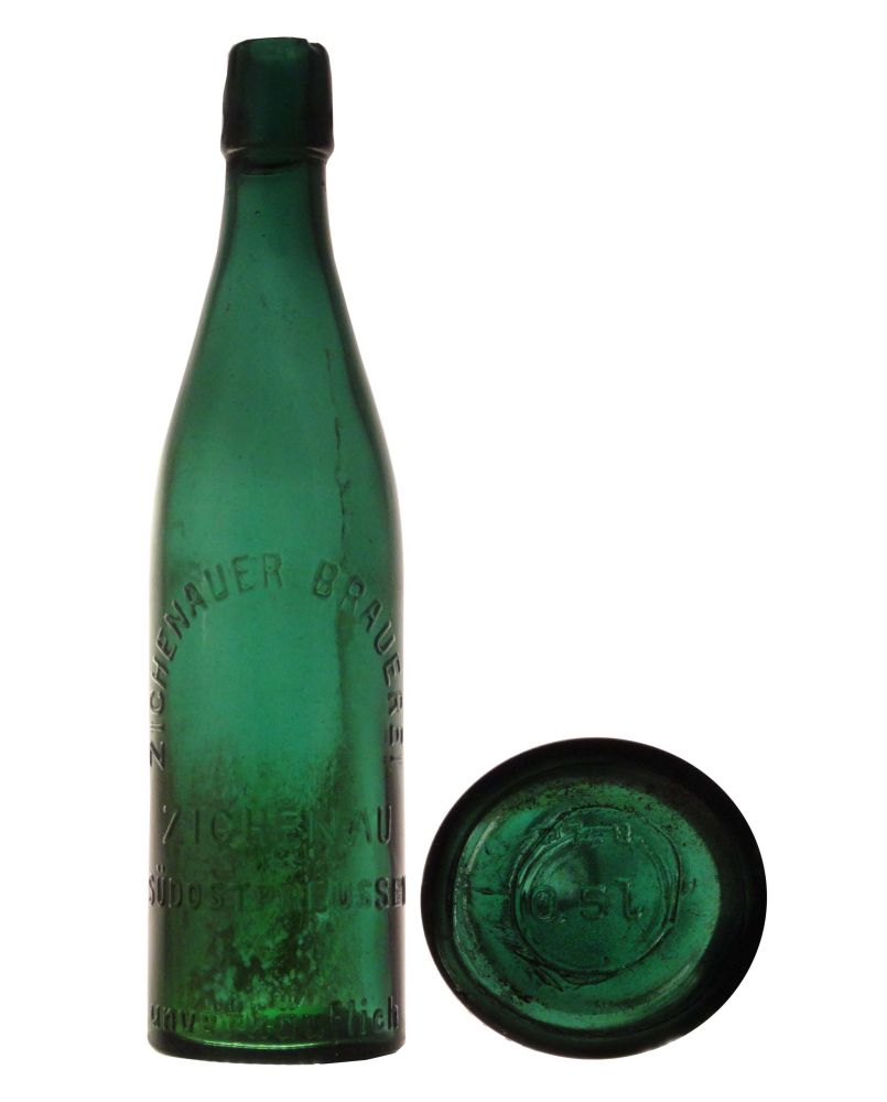 ZICHENAUER BRAUEREI// ZICHENAU// SÜDOSTPREUSSEN// unverkäuflich, sygn. Db.U//0,5 l