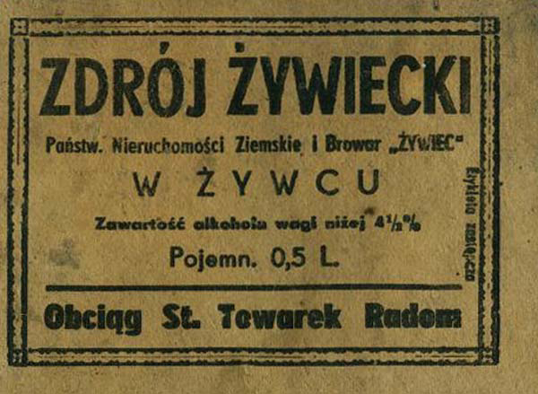 ZDRÓJ ŻYWIECKI
obciąg St. Towarek Radom
inna ramka