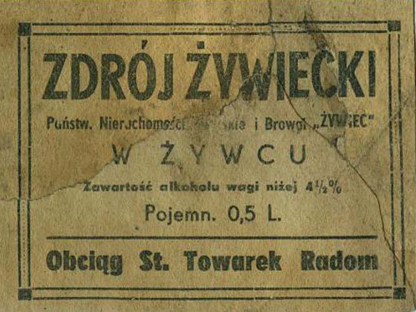 ZDRÓJ ŻYWIECKI
obciąg St. Towarek Radom
inna ramka