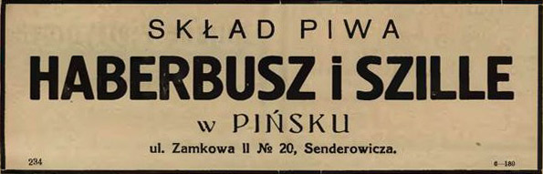 rok 1925
Przedstawicielstwo Pińsk
Senderowicz