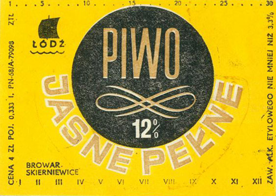 POJ. 0,333 l., CENA 4 ZŁ,
PN-68, sygnatura ZTŁ