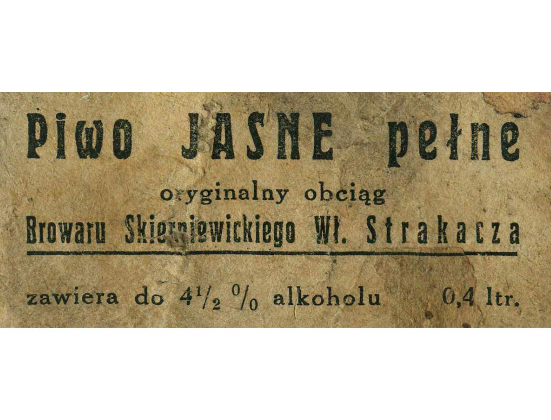 Piwo JASNE pełne,
0,4 ltr.