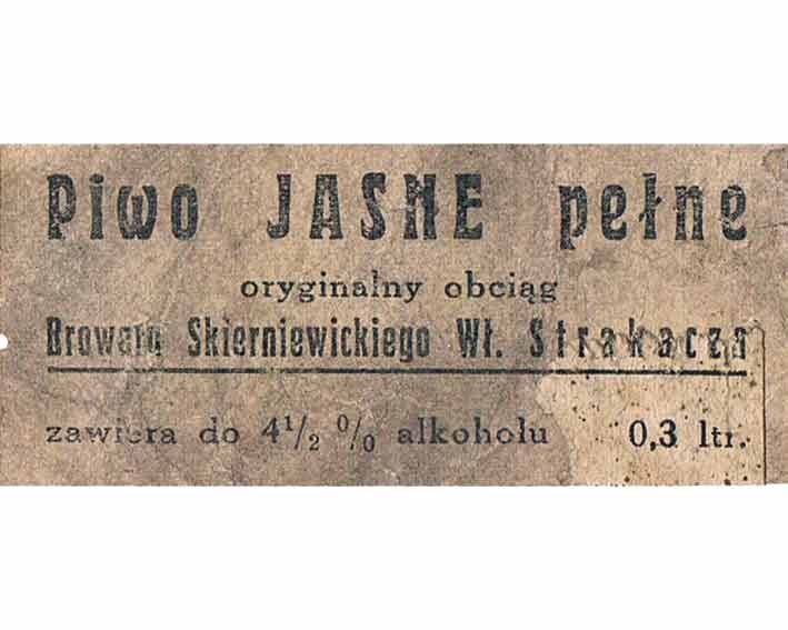 Piwo JASNE pełne,
0,3 ltr.