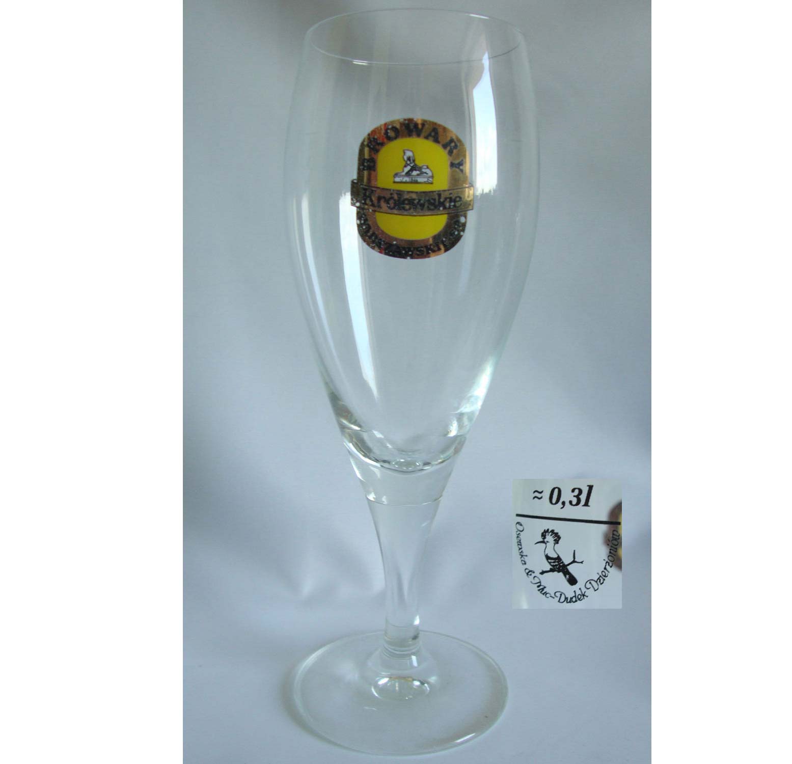 pojemność 0,3 l,
sygnatura Dudek
małe logo 34 mm.