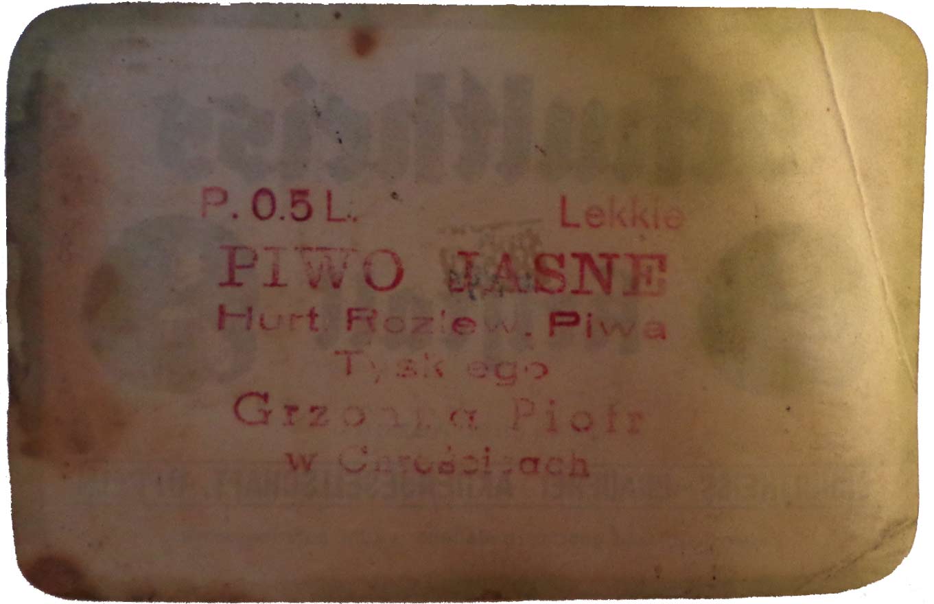 Hurt. Rozl. Piwa Tyskiego
Grzonia Piotr Chrościce