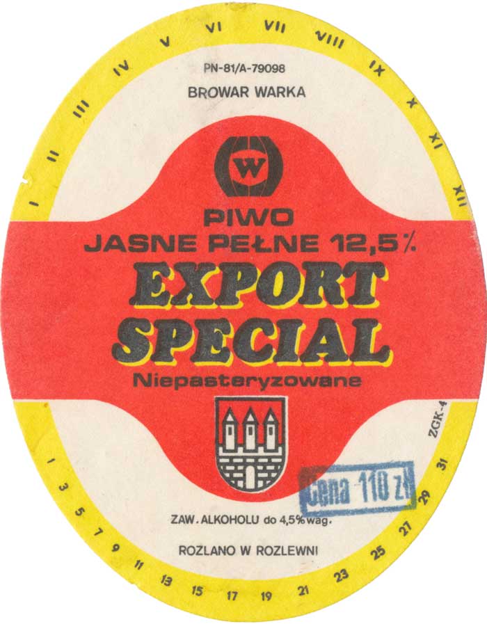 stempel 'Cena 110 zł'