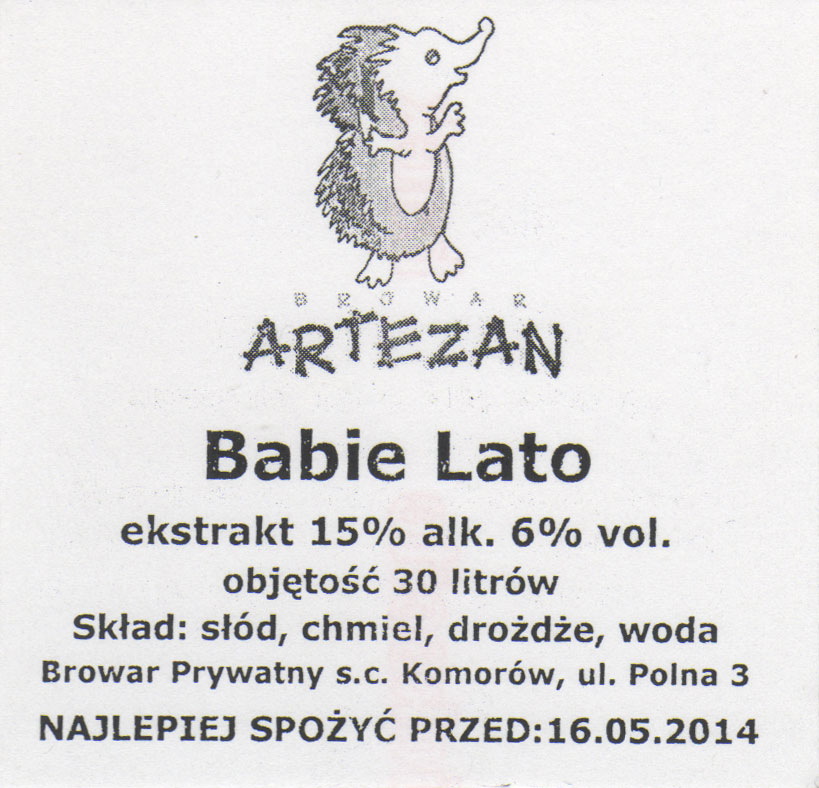 datownik wydrukowany identycznie jak reszta napisów