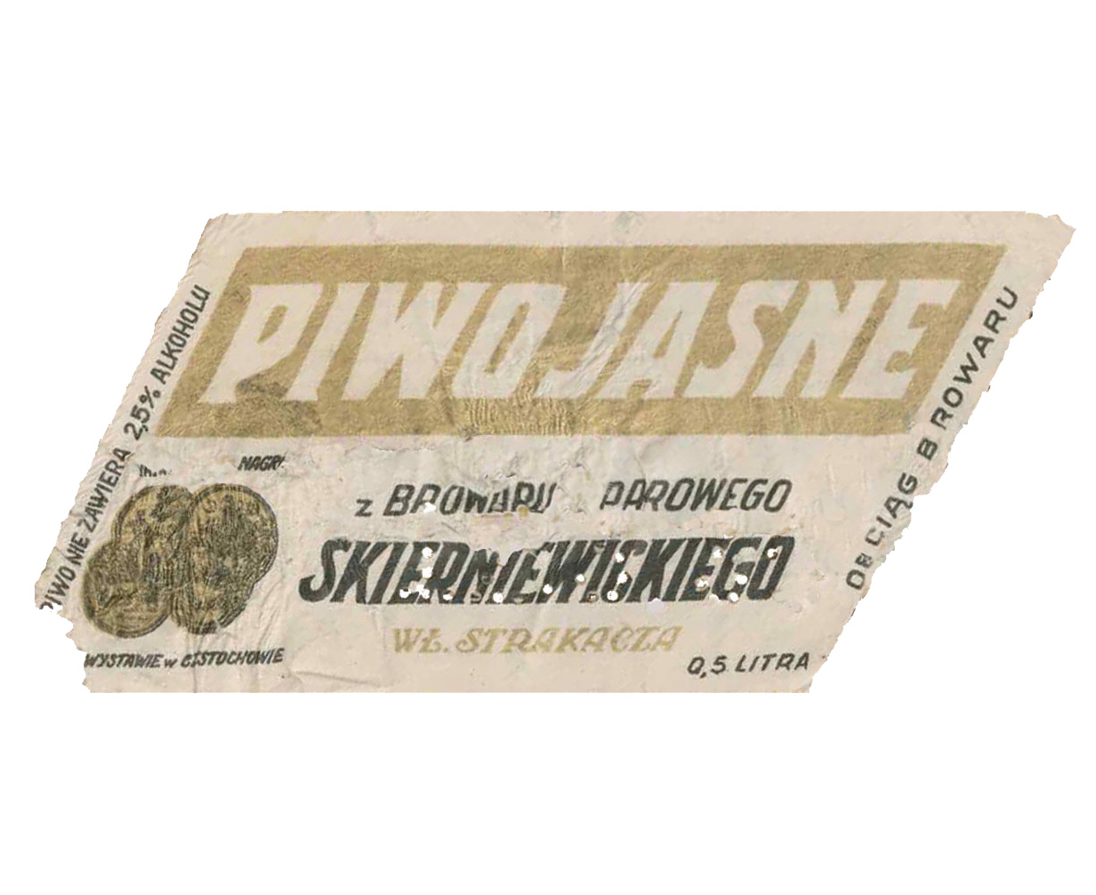 PIWO NIE ZAWIERA 2,5% ALKOHOLU,
OBCIĄG BROWARU