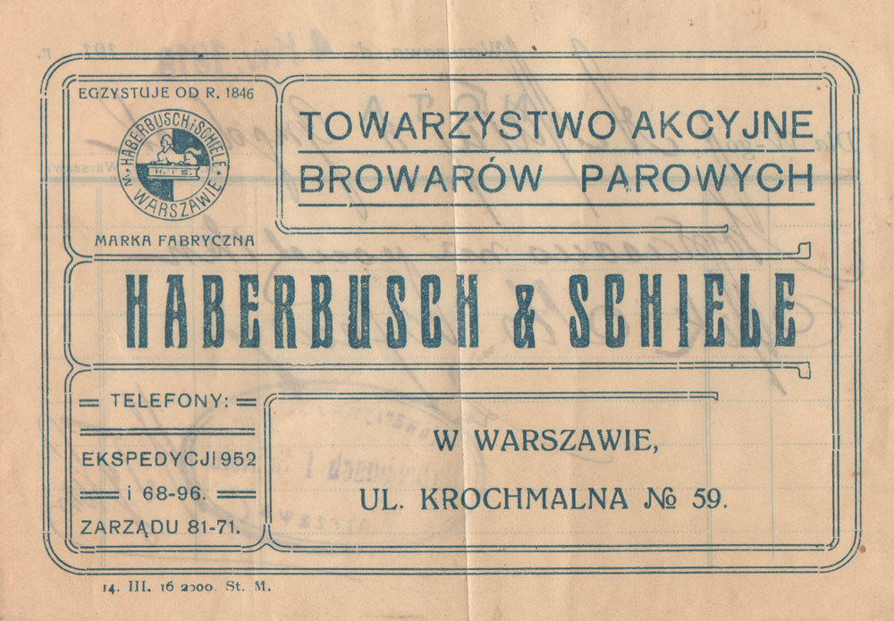 rok 1919
kwit kasowy na 100 fenigów
