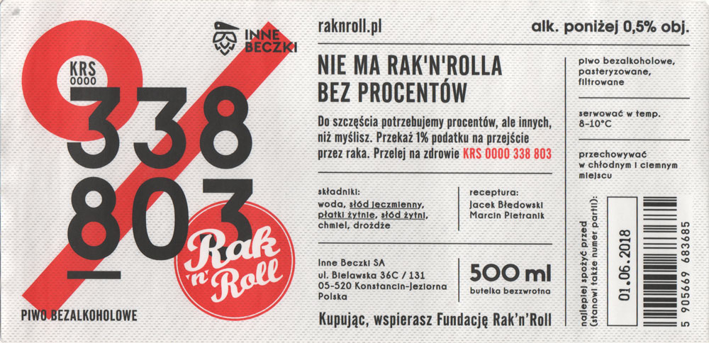 szerokość kodu kreskowego 30 mm (w etykiecie z Błonia jest 36 mm)
