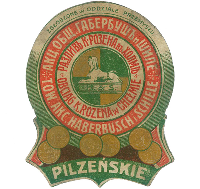 skład K. Rozena w Chełmie,
napis czerwony