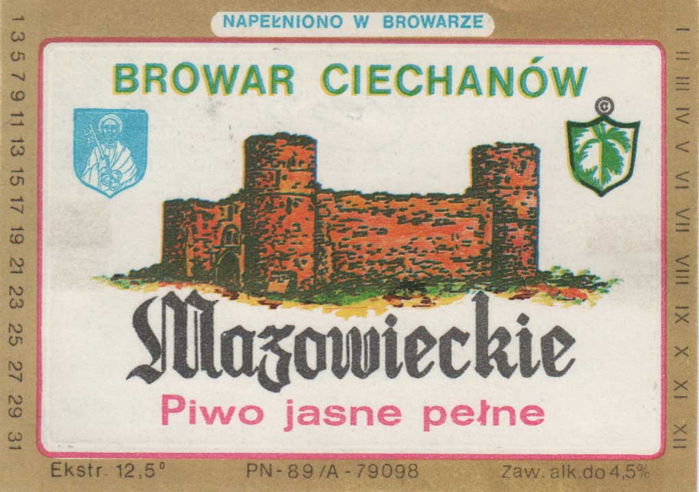 czarne C w logo browaru, obwódka różowa
299/92