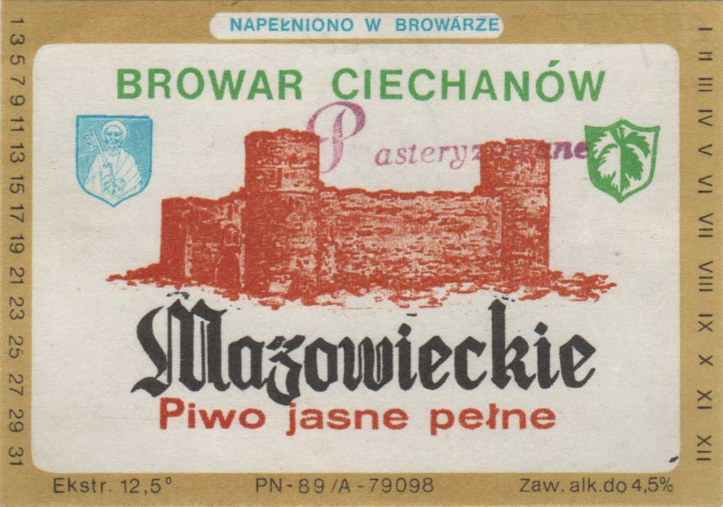 stempel Pasteryzowane kursywą