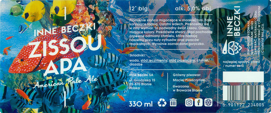 330 ml,
paski w kodzie w poziomie
inny adres
