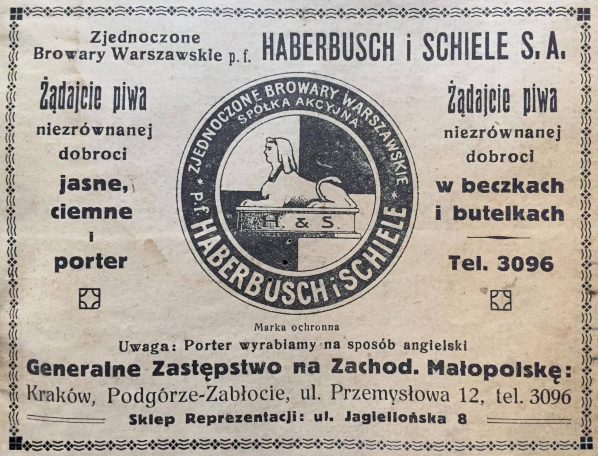 1926
skład Kraków
ul. Przemysłowa 12