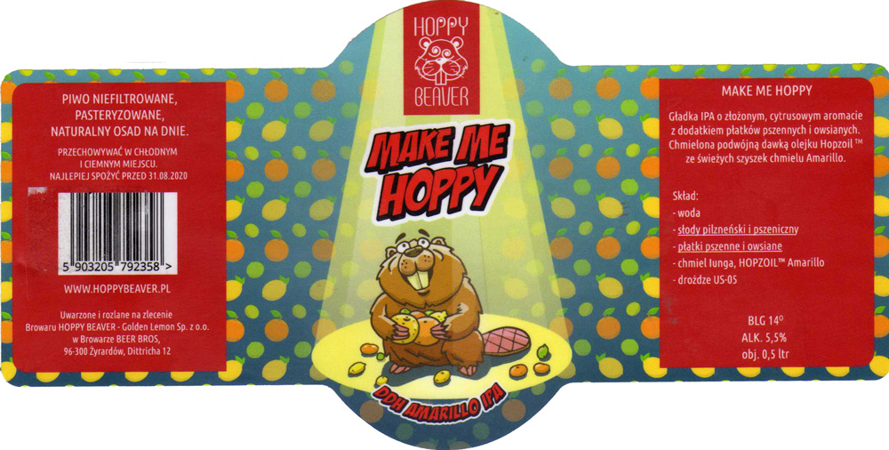 browar kontraktowy
Hoppy Beaver