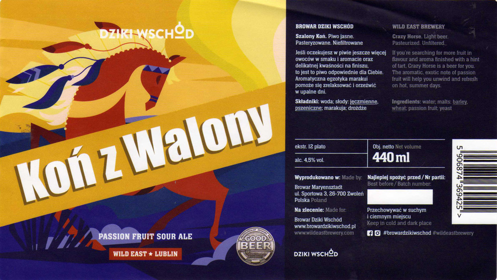 browar kontraktowy Dziki Wschód
440 ml