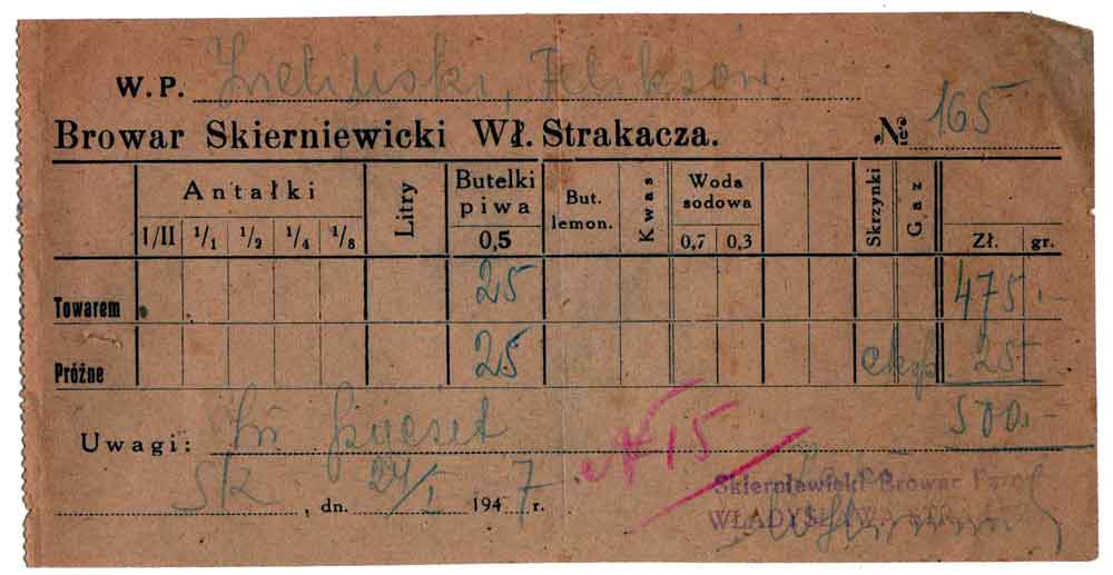 blankiet sprzedaży