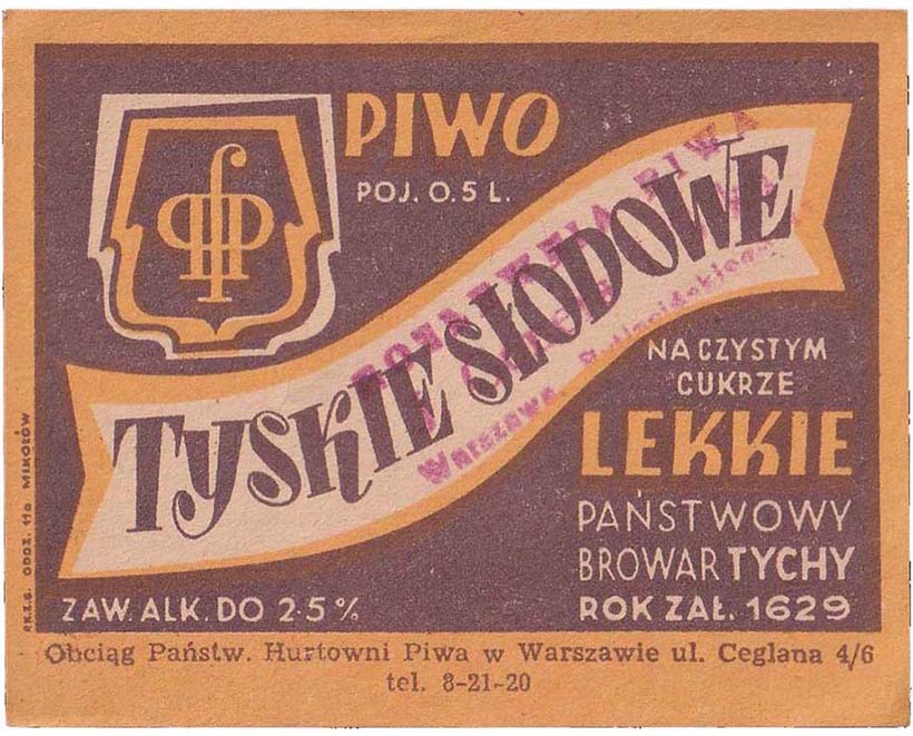 Obciąg Państwowej Hurtowni Piwa w Warszawie
Ceglana 5/6