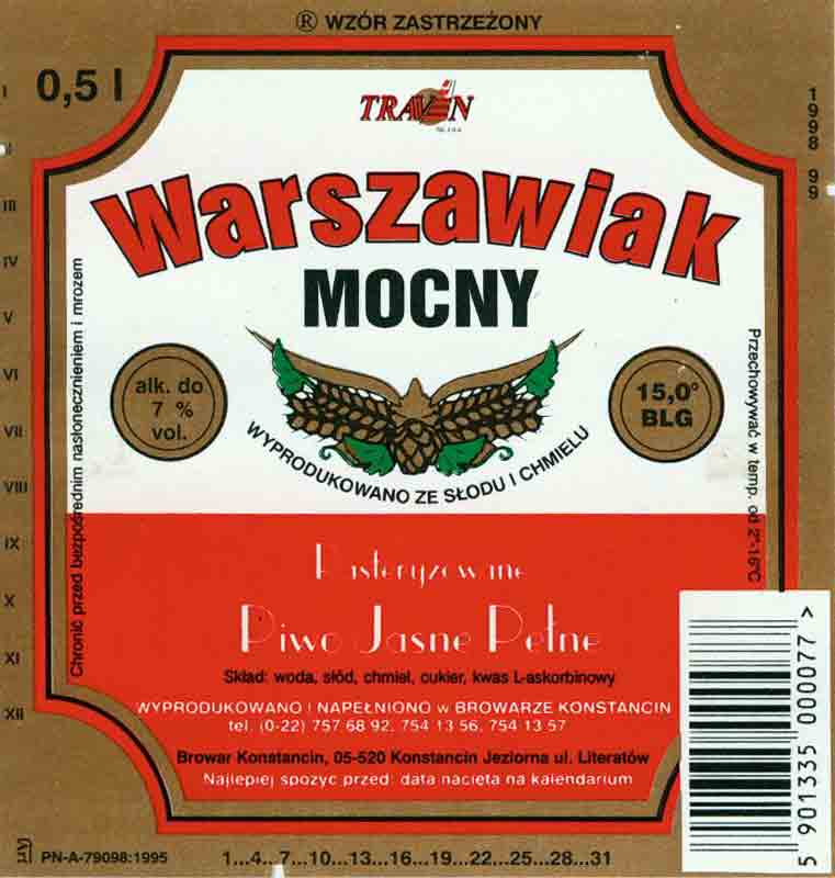 1998 99, dodatkowe pionowe opisy,
sygnatura Art