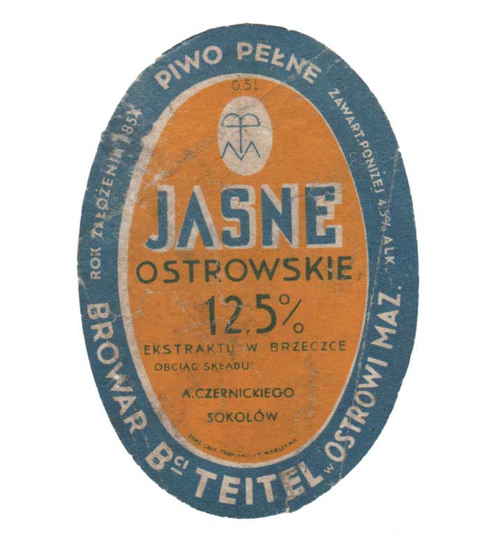 skład A. Czernickiego w Sokołowie Podlaskim,
0,5 L