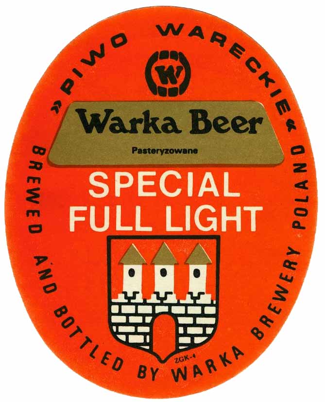 Pasteryzowane 16 mm, tło Warka Beer złote, sygnatura ZGK-4, papier kredowy,
476/90
