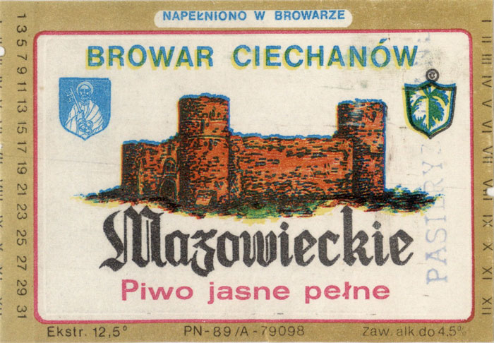 stempel PASTERYZOWANE z szeryfami