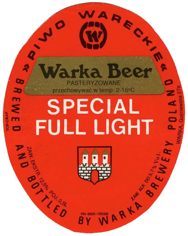 PASTERYZOWANE wydrukowane bezpośrednio, sygnatura TOP-GRAF zaczyna się w połowie D w BREWED