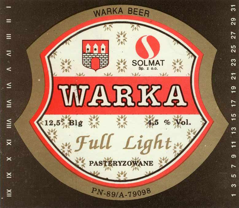 rozlewnia Solmat w Mogielnicy, dachy w herbie miejskim białe,
1611/92