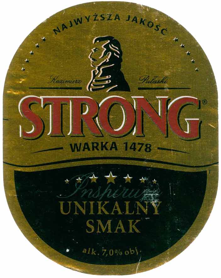 duży format 84 x 106 mm, nad UNIKALNY napis "Inspiruje", sygnatura T