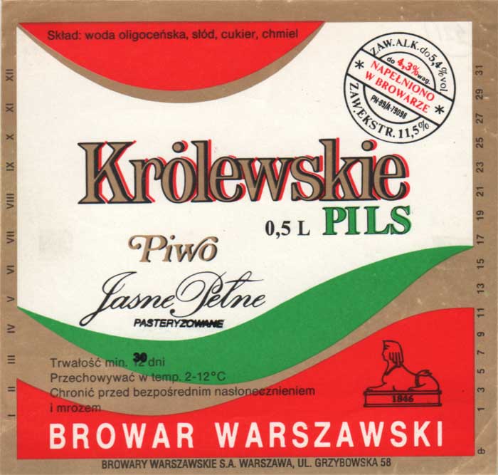 trwałość 12 dni, dodruk PASTERYZOWANE i przedruk 12 na 30 dni, sygnatura