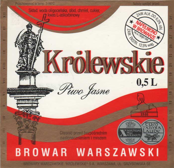 6,0 %, medale, w adresie "KRÓLEWSKIE", temp. 2-16*C, miesiące 80 mm, dni 76 mm, bez sygnatury, próba
