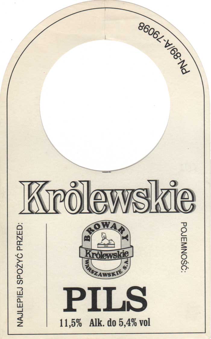 etykieta zawieszka na KEG