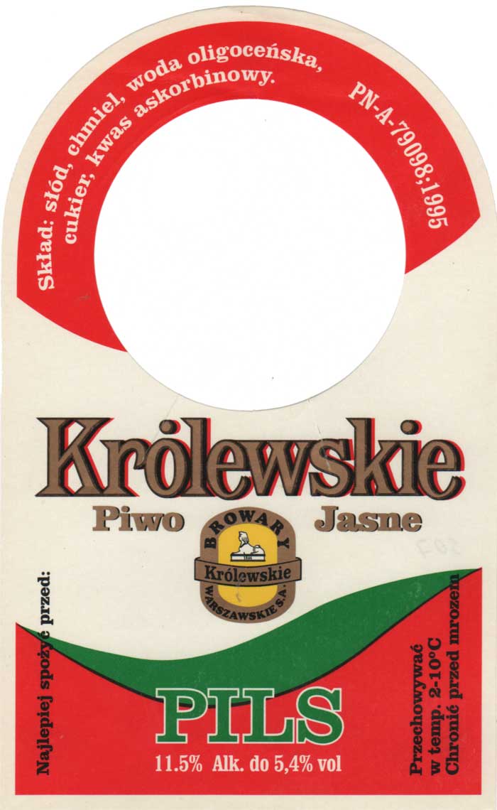 etykieta zawieszka na KEG