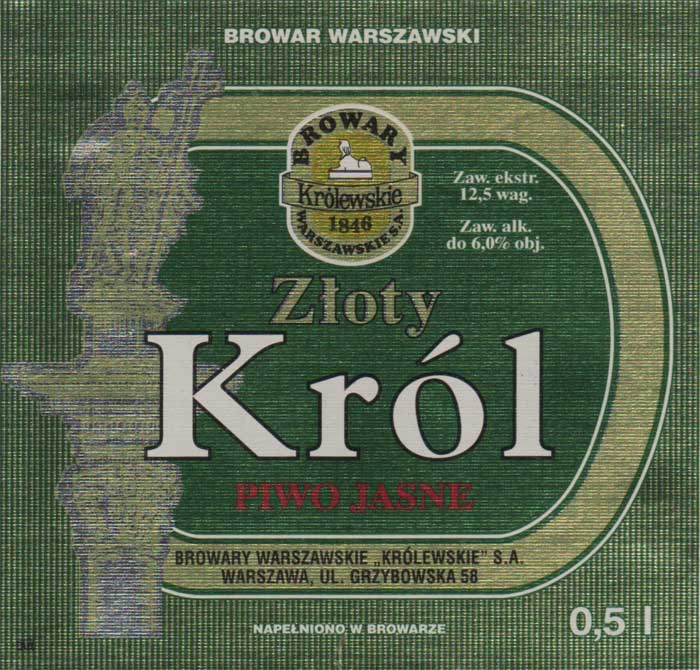 kolumna srebrna ze złotymi elementami, obwódka srebrna, próba