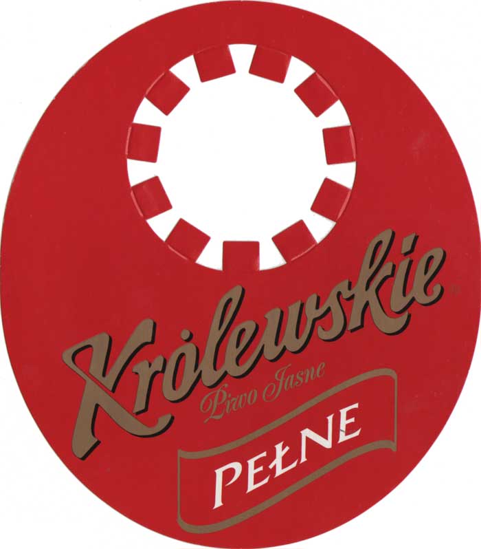 etykieta zawieszka na KEG, nazwa złota