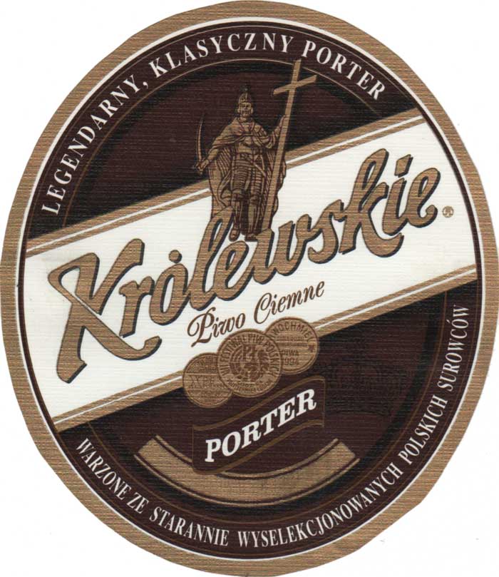 PORTER, brak napisu "BROWARY ..." na pasku, próba