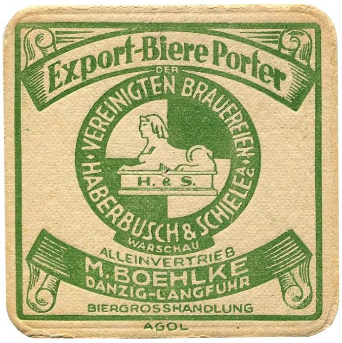 Biergrosshandlung
M. Boehlke,
Danzig-Langfuhr