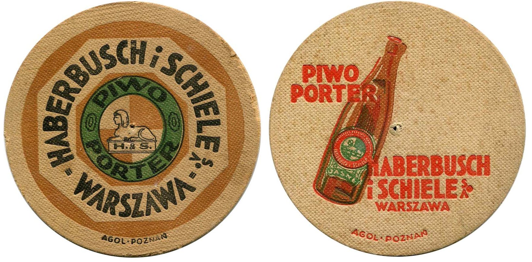 sygnatura AGOL POZNAŃ na awersie i rewersie