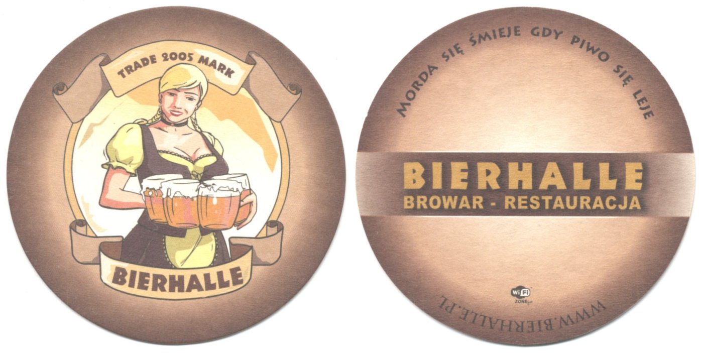 podstawka dostępna we wszystkich lokalach sieci Bierhalle