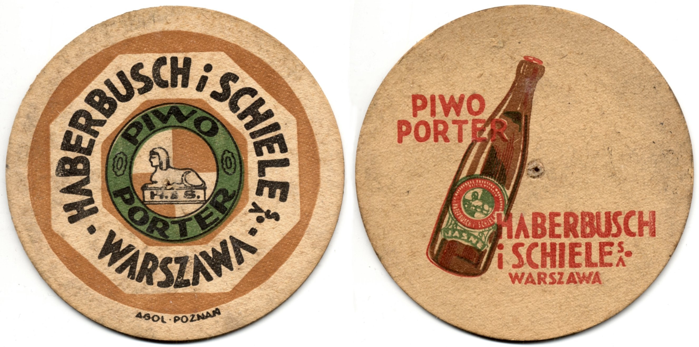 sygnatura AGOL POZNAŃ na awersie, inny sfinks