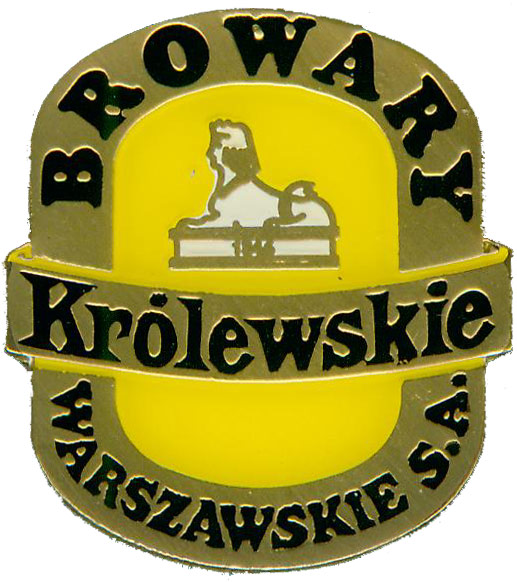 napis Królewskie literami ustawionymi pionowo