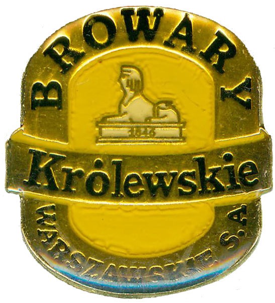 napis Królewskie literami ustawionymi promieniście łukiem, szerokość 19 mm